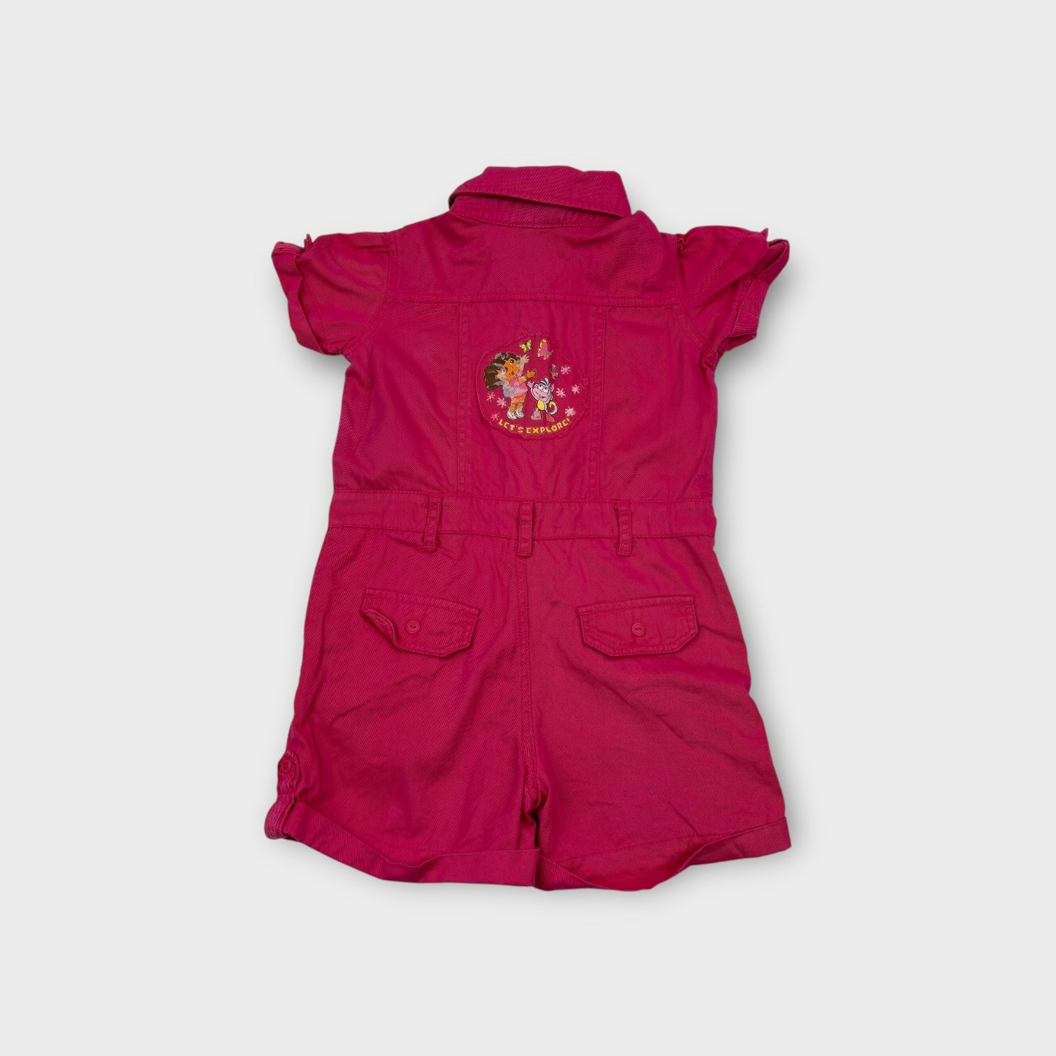 Retro Dora the Explorer Pink Boiler Suit, Size 3