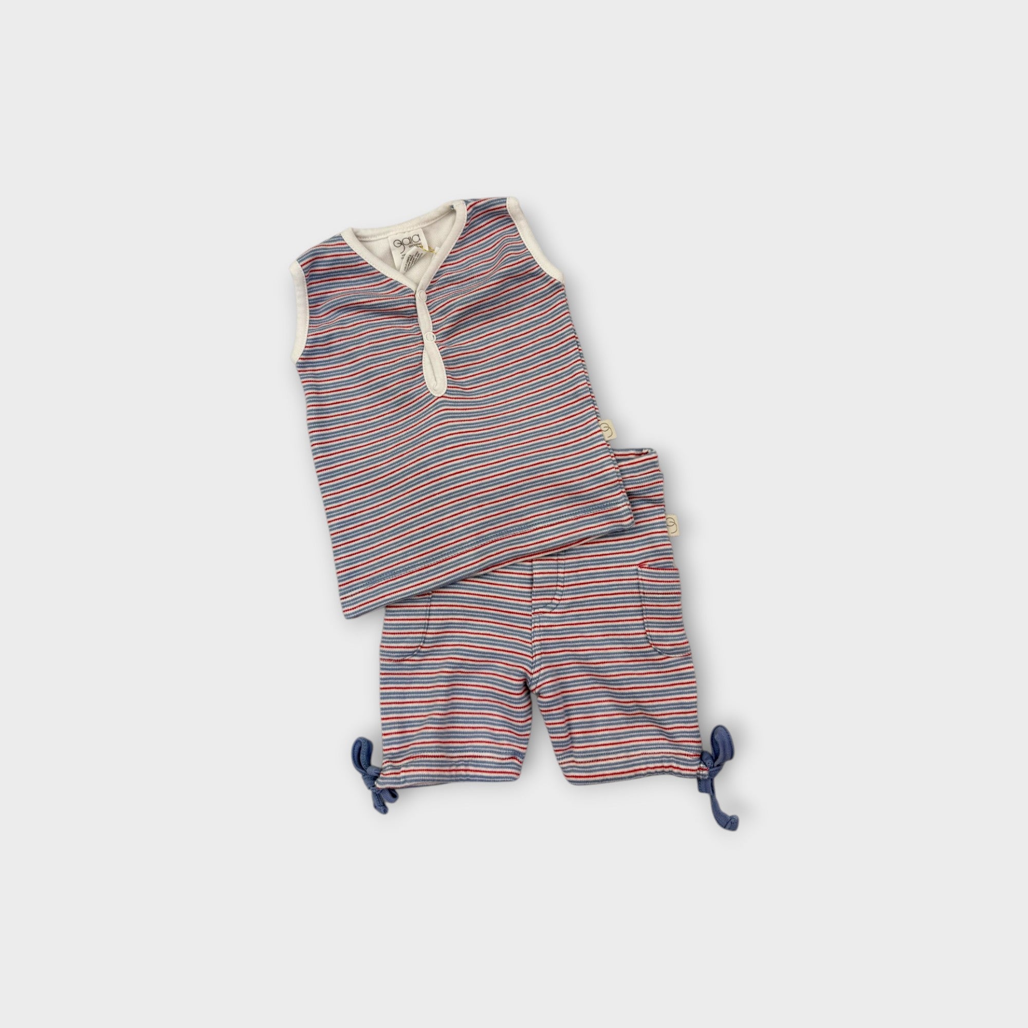 Gaia Stripe Matching Set, Size 00