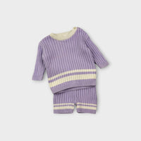 Seed Heritage Lilac Knit Set, Size 000