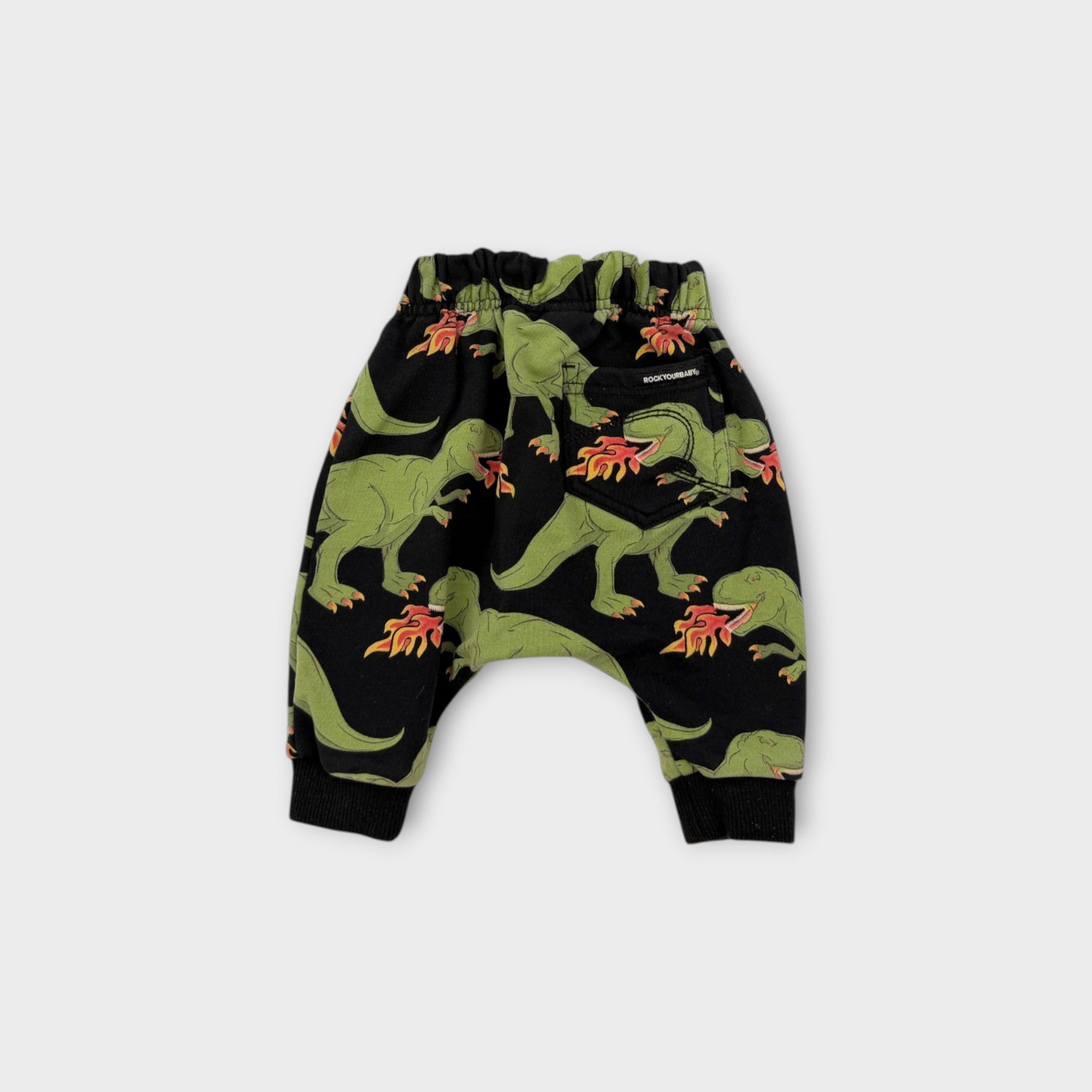Rock Your Baby Dinosaur Track Pant Set, Size 000