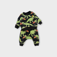 Rock Your Baby Dinosaur Track Pant Set, Size 000