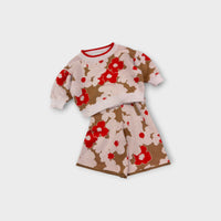 Grown Floral Knit Jumper & Pants Set, Size 000