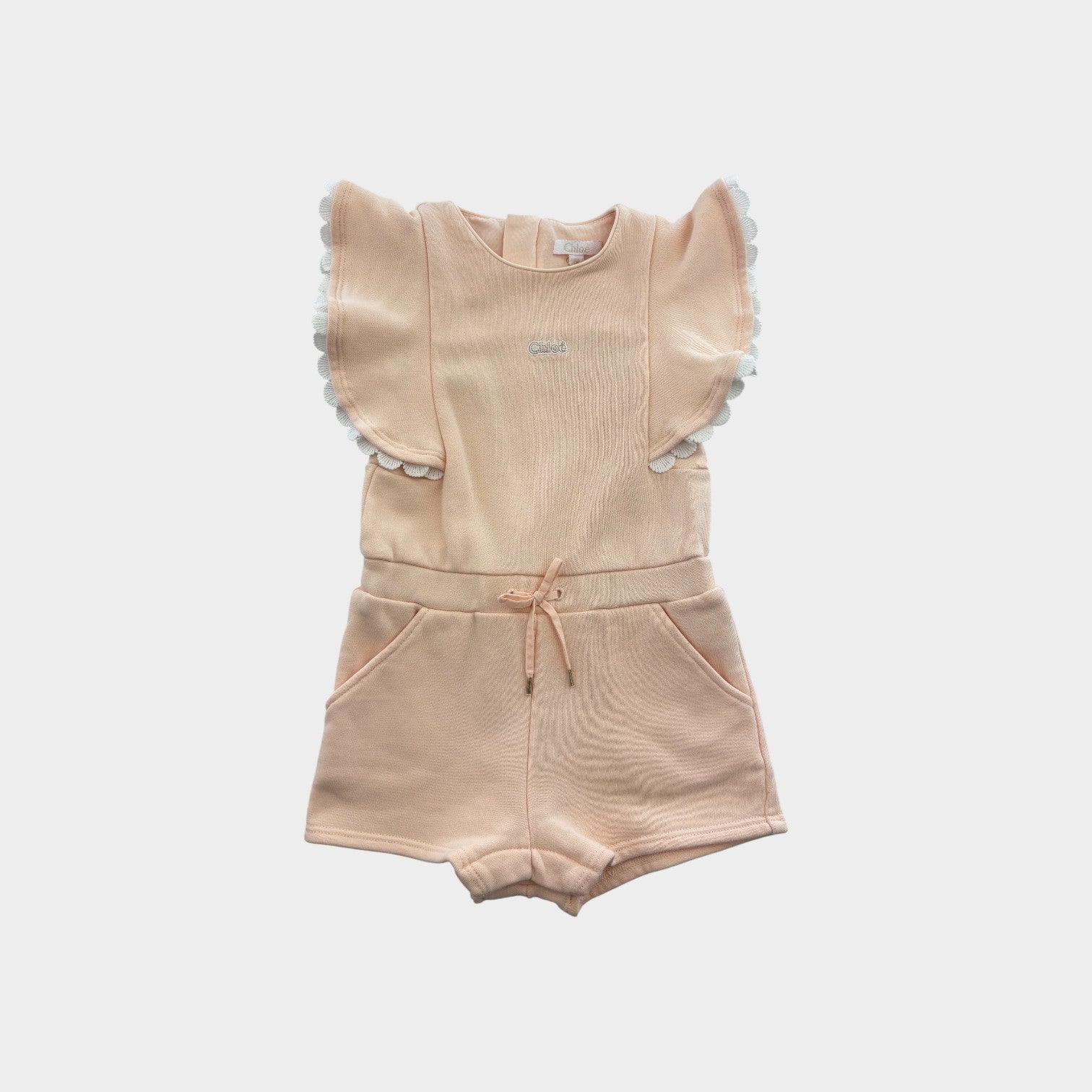 Chloe Lace Trim Jumpsuit, Size 1