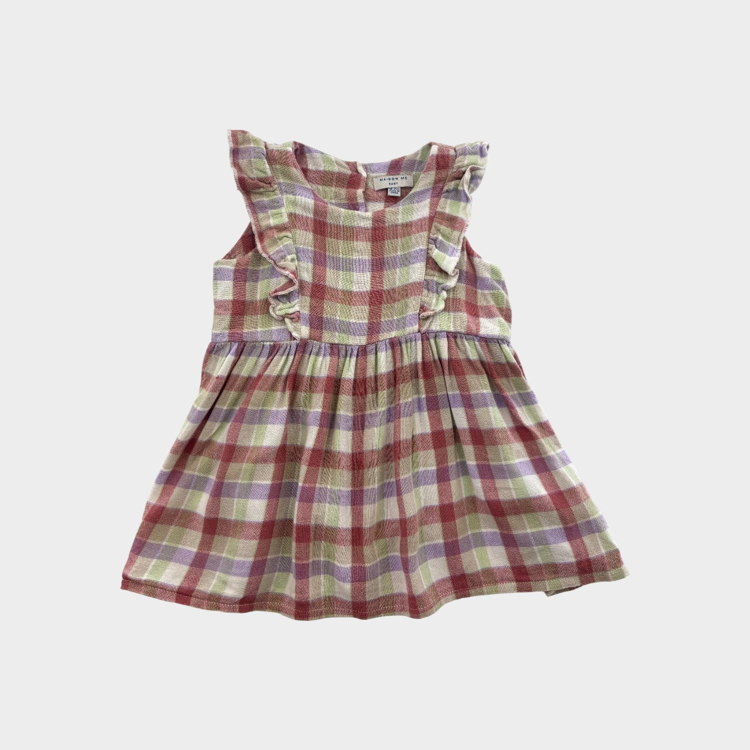 Maison Me Plaid Blouse, Size 2