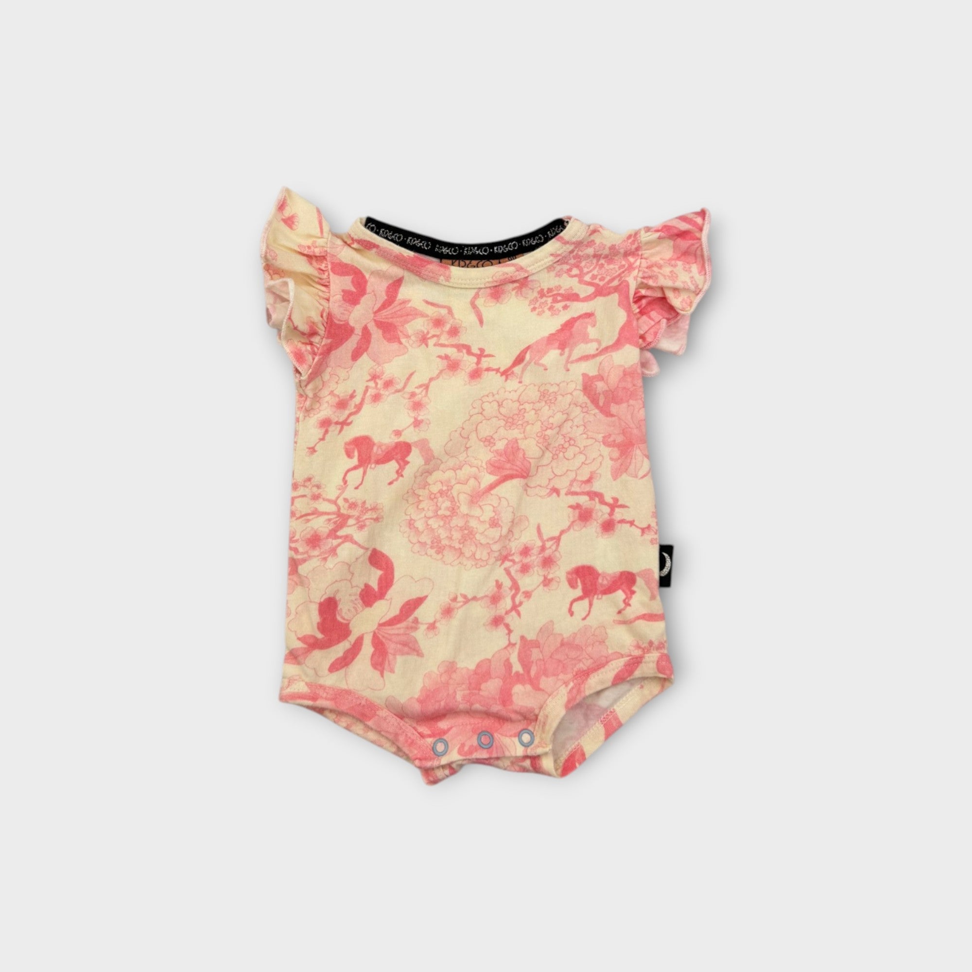 Kip & Co Cherry Blossom Bodysuit, Size 00