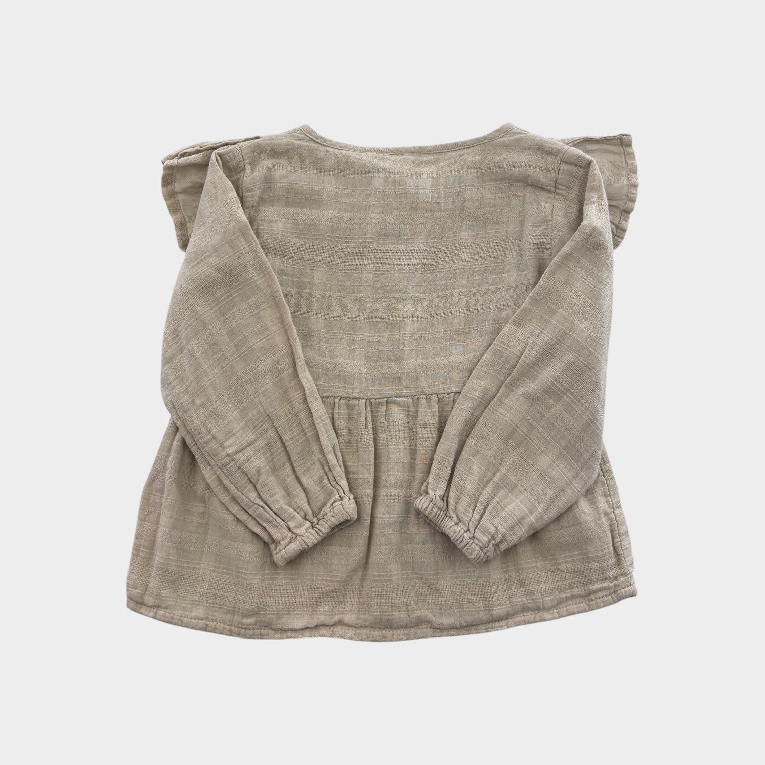 Lil Atelier Beige Blouse, Size 2-3