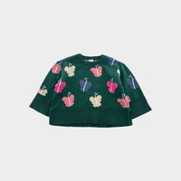 Baby Gap Green Butterfly Jumper, Size 2