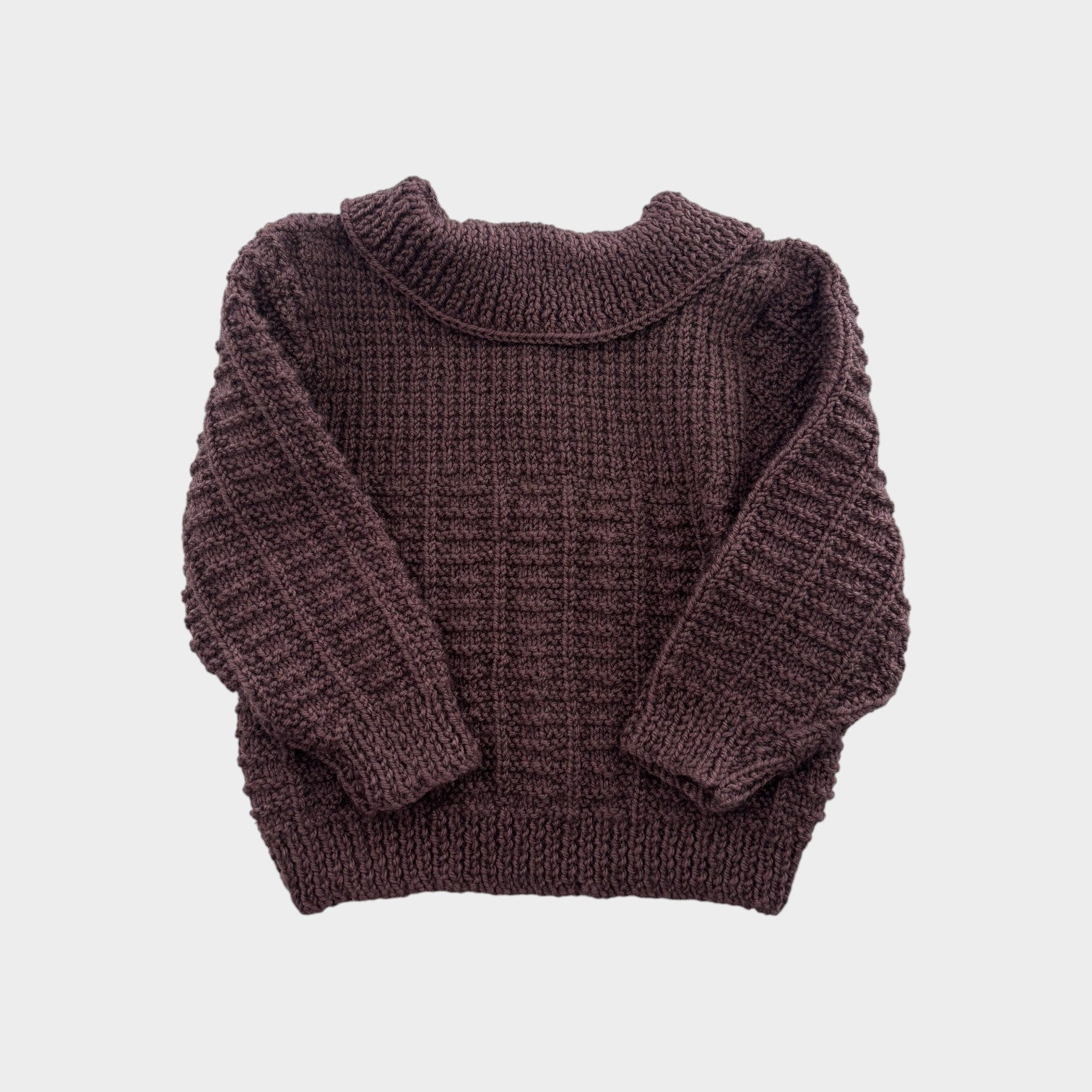 Handmade Brown Knit Jumper, Size 2