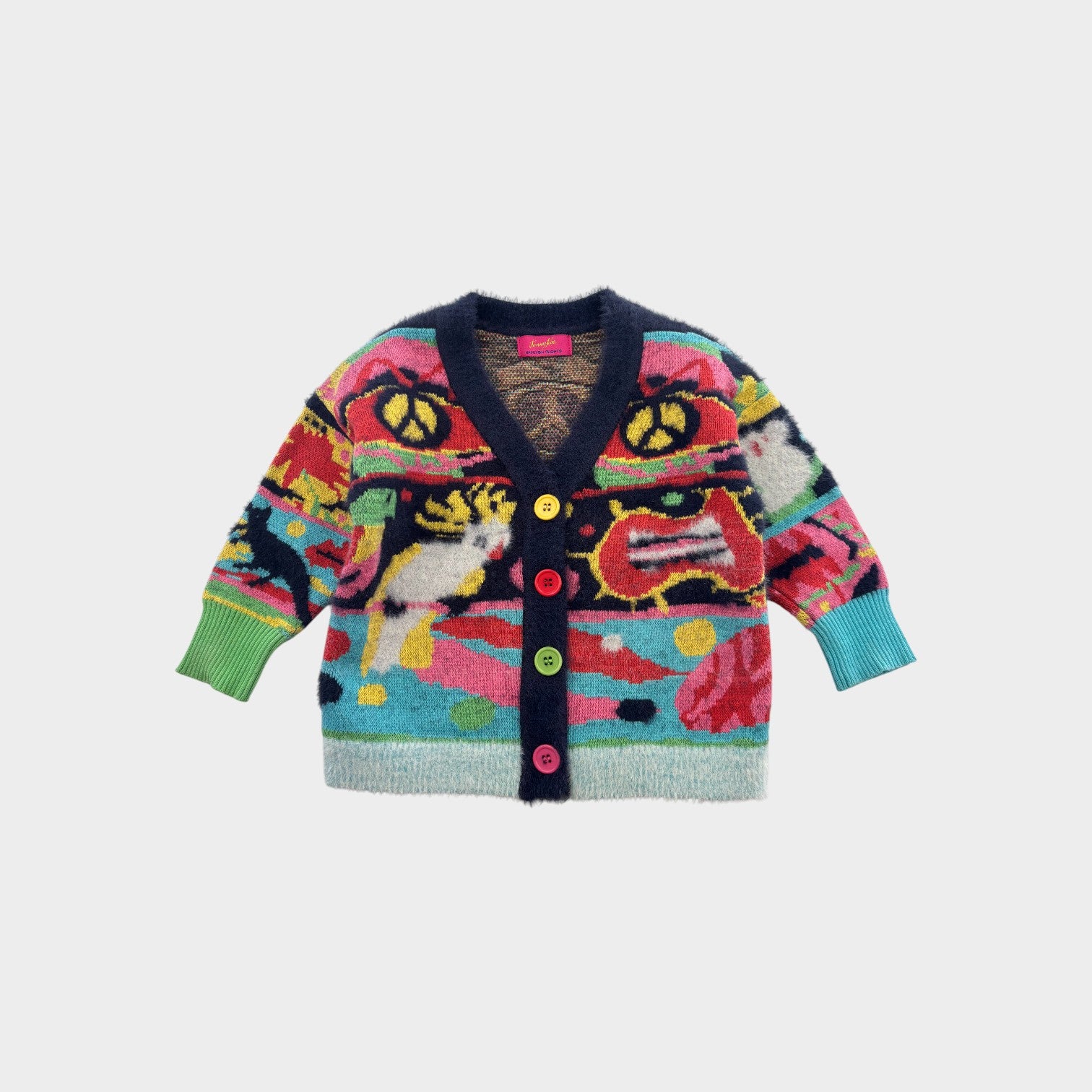 Halcyon Nights x Jenny Kee Knit Cardigan, Size 2