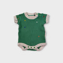 Halcyon Nights Green Bodysuit with Stars, Size 00