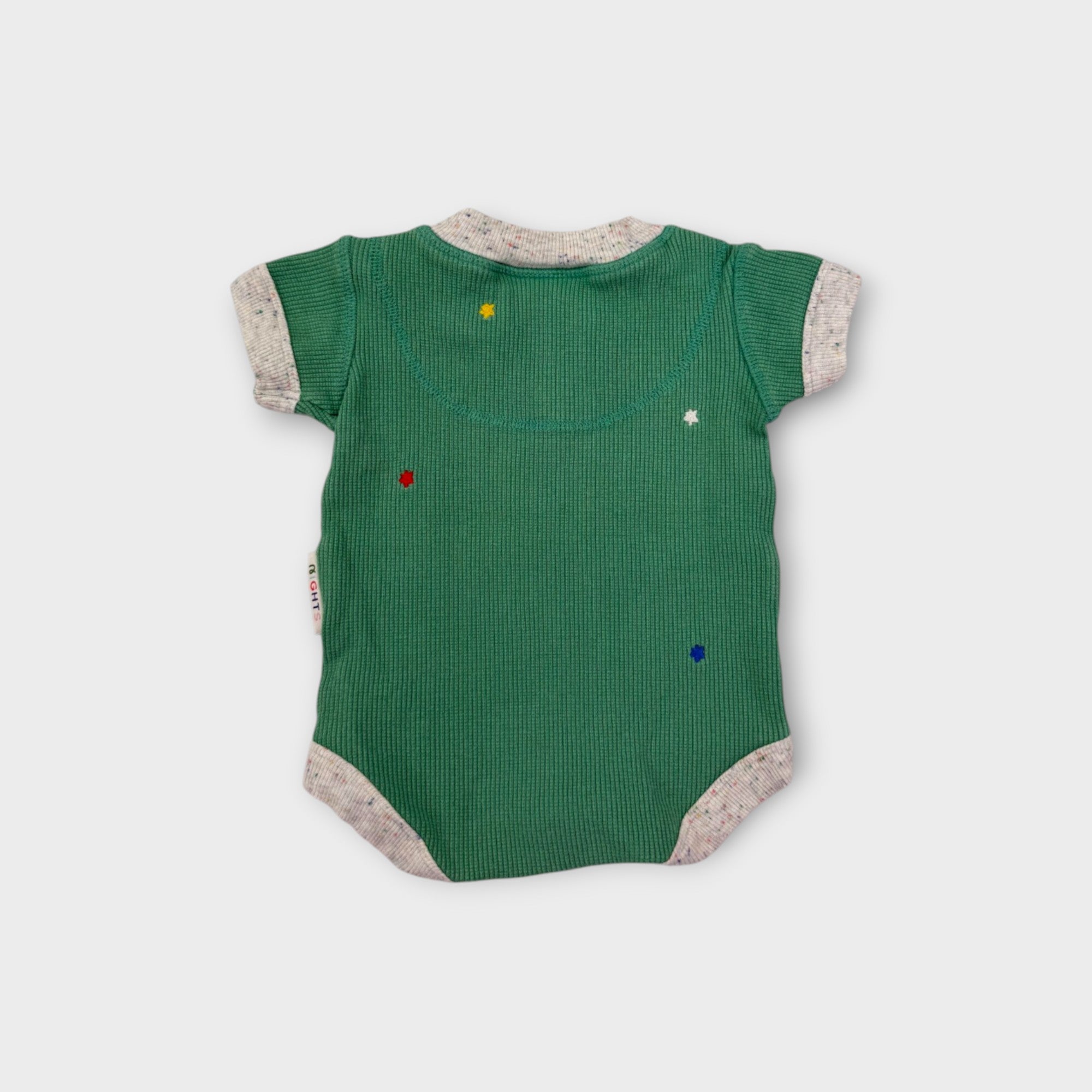 Halcyon Nights Green Bodysuit with Stars, Size 00