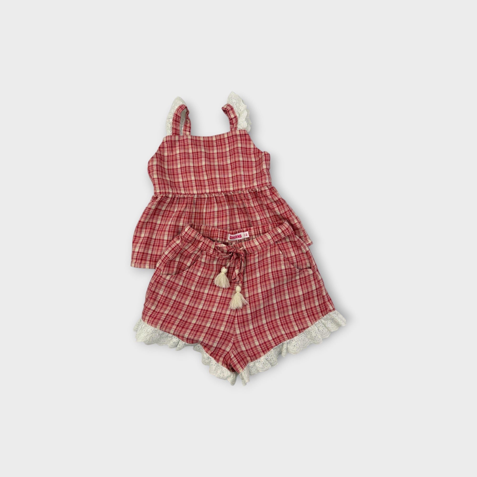 Ghanda Pink & Red Summer Set, Size 1