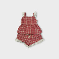 Ghanda Pink & Red Summer Set, Size 1