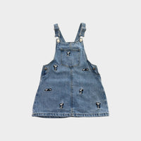 Embroidered Snoopy Pinafore Dress, Size 2-3