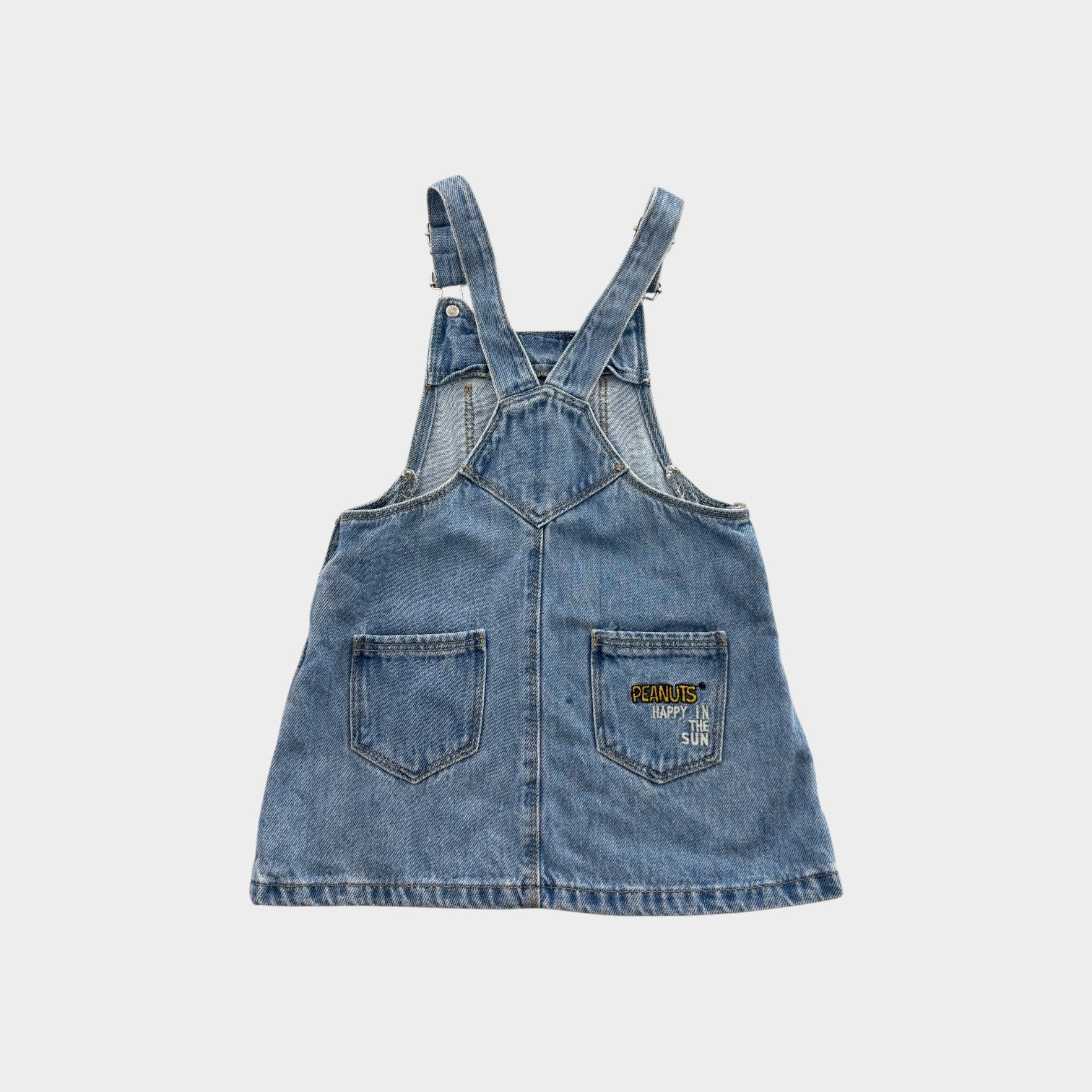 Embroidered Snoopy Pinafore Dress, Size 2-3