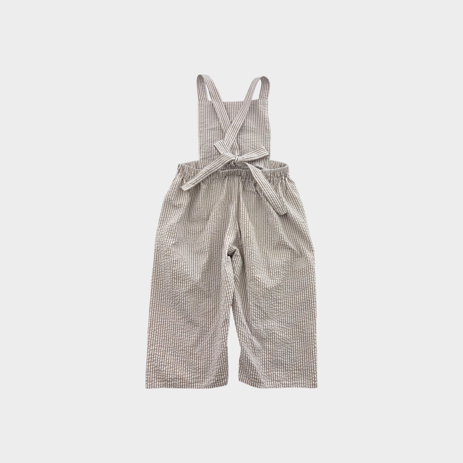 Stripe Seersucker Overalls, Size 2