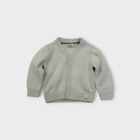 Light Blue Cotton Cardigan, Size 0