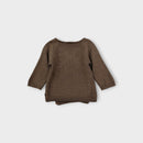 Nature Baby Brown Merino Wrap Cardigan, Size 0