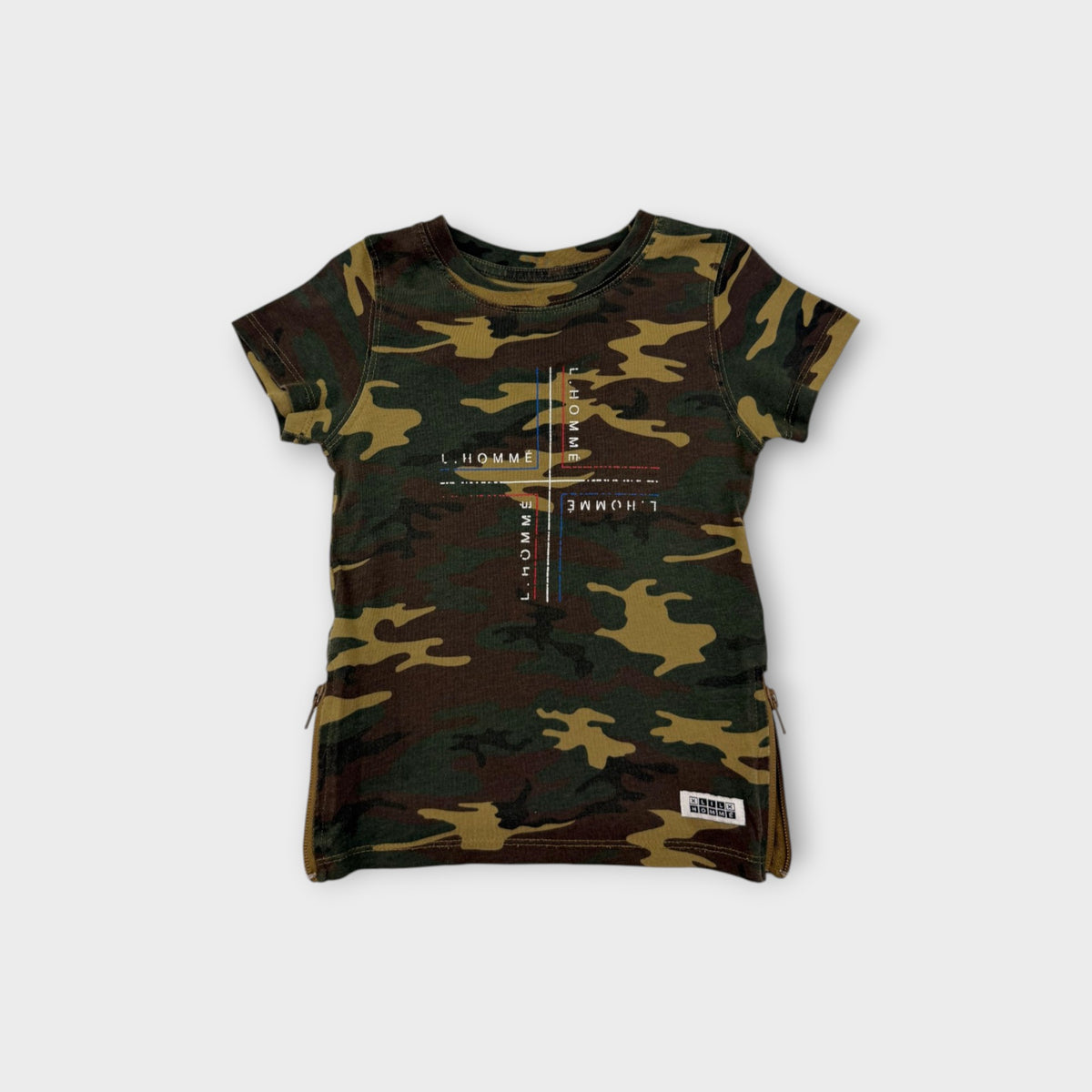 Lil Homme Camo T-Shirt, Size 1