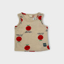 Apple Print Singlet, Size 000