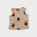 Apple Print Singlet, Size 000