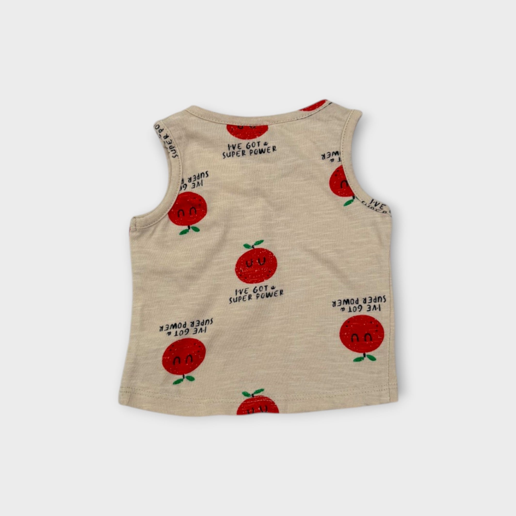 Apple Print Singlet, Size 000