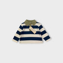 Chickpea Collared Long Sleeve T-Shirt, Size 00