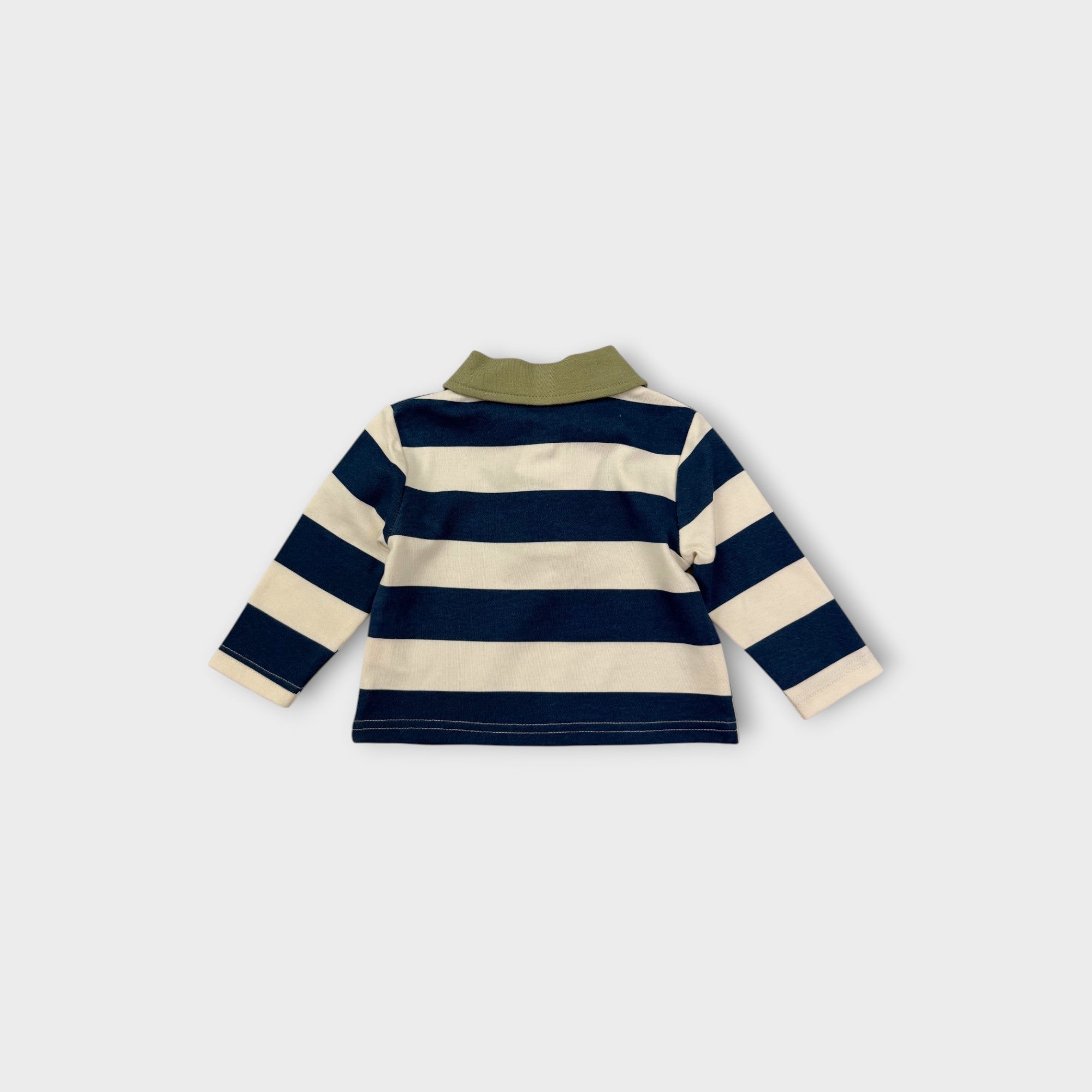 Chickpea Collared Long Sleeve T-Shirt, Size 00