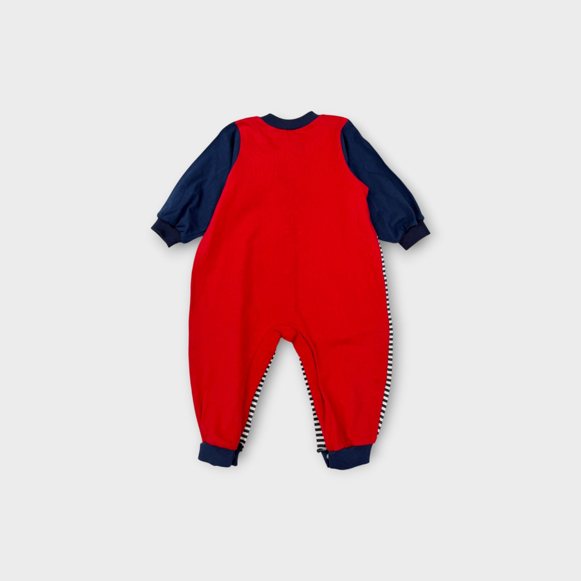 Vintage Red & Navy Growsuit, Size 1