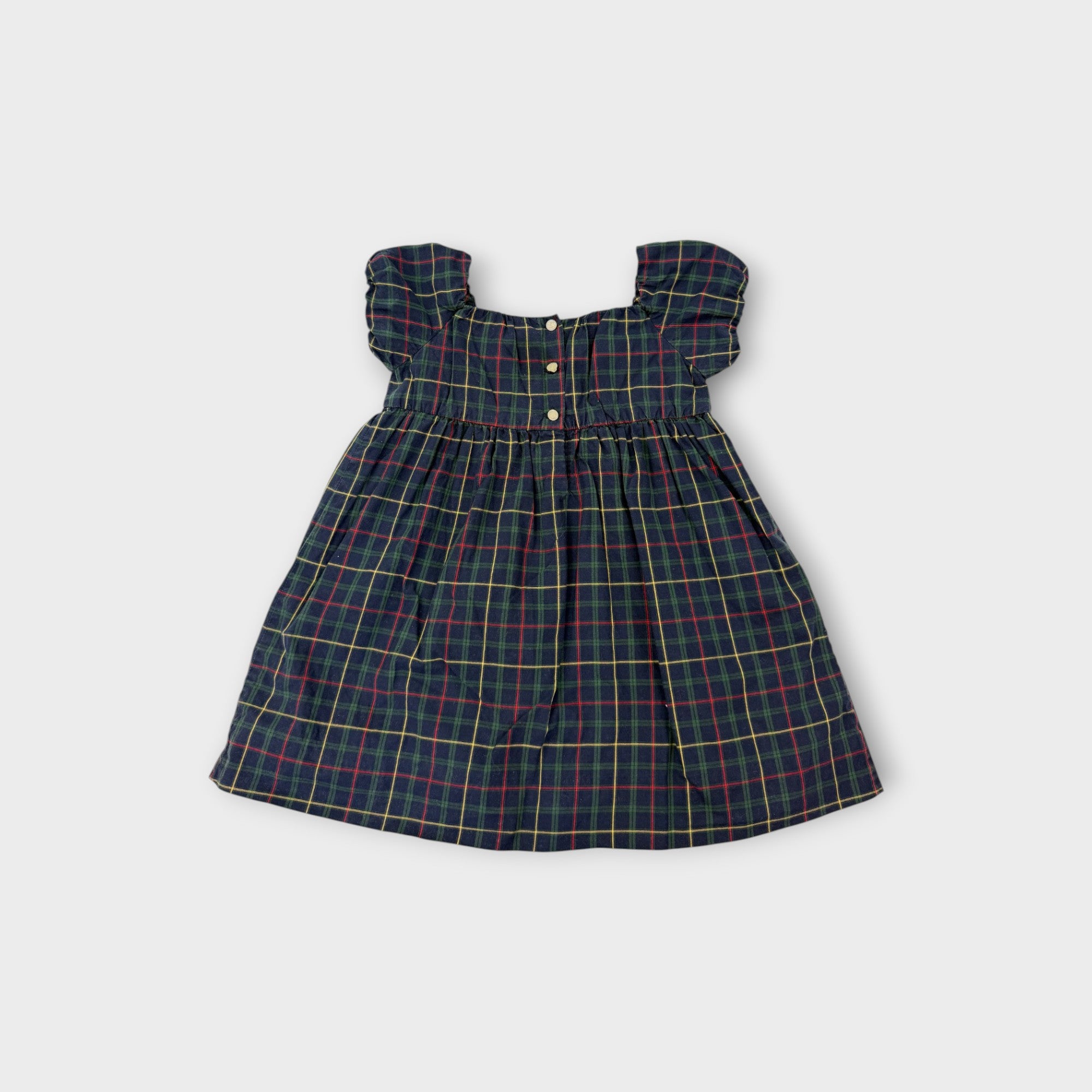 RL Navy Plaid Dress, Size 0