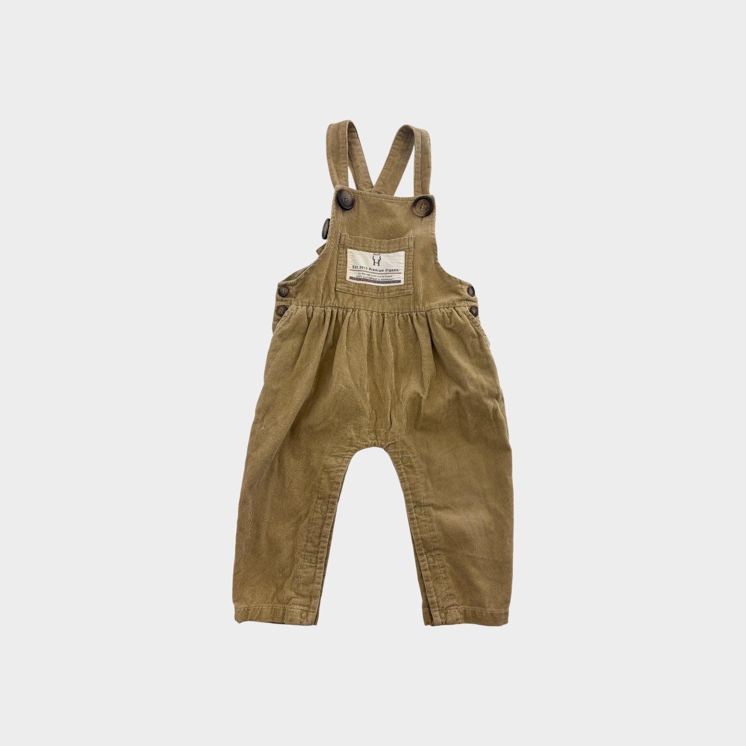 Halo & Horns Corduroy Overalls, Size 2