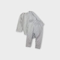 Kith Blue & White Logo Print Set, Size 0