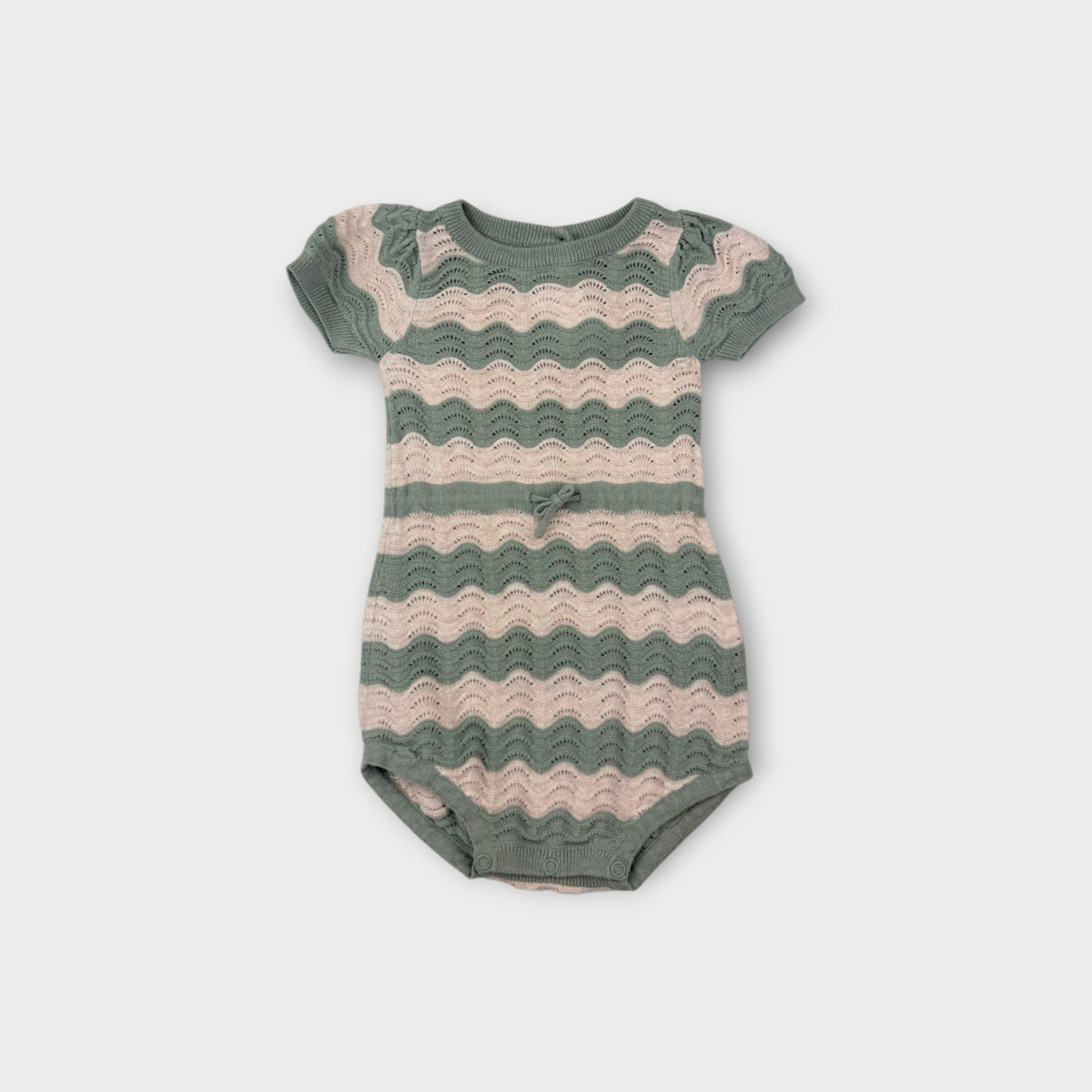 Jack & Milly Wavy Stripe Romper, Size 00