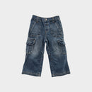 Vintage Cargo Denim Jeans, Size 2-3