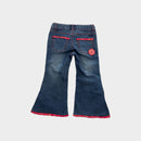 Vintage Qipao Denim Jeans, Size 2