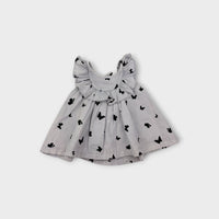 Country Road Blue Butterfly Print Dress, Size 000