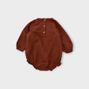 Marlot Paris Rust Muslin Romper, Size 1