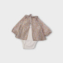 Jacadi Paris Floral Blouse Bodysuit, Size 00