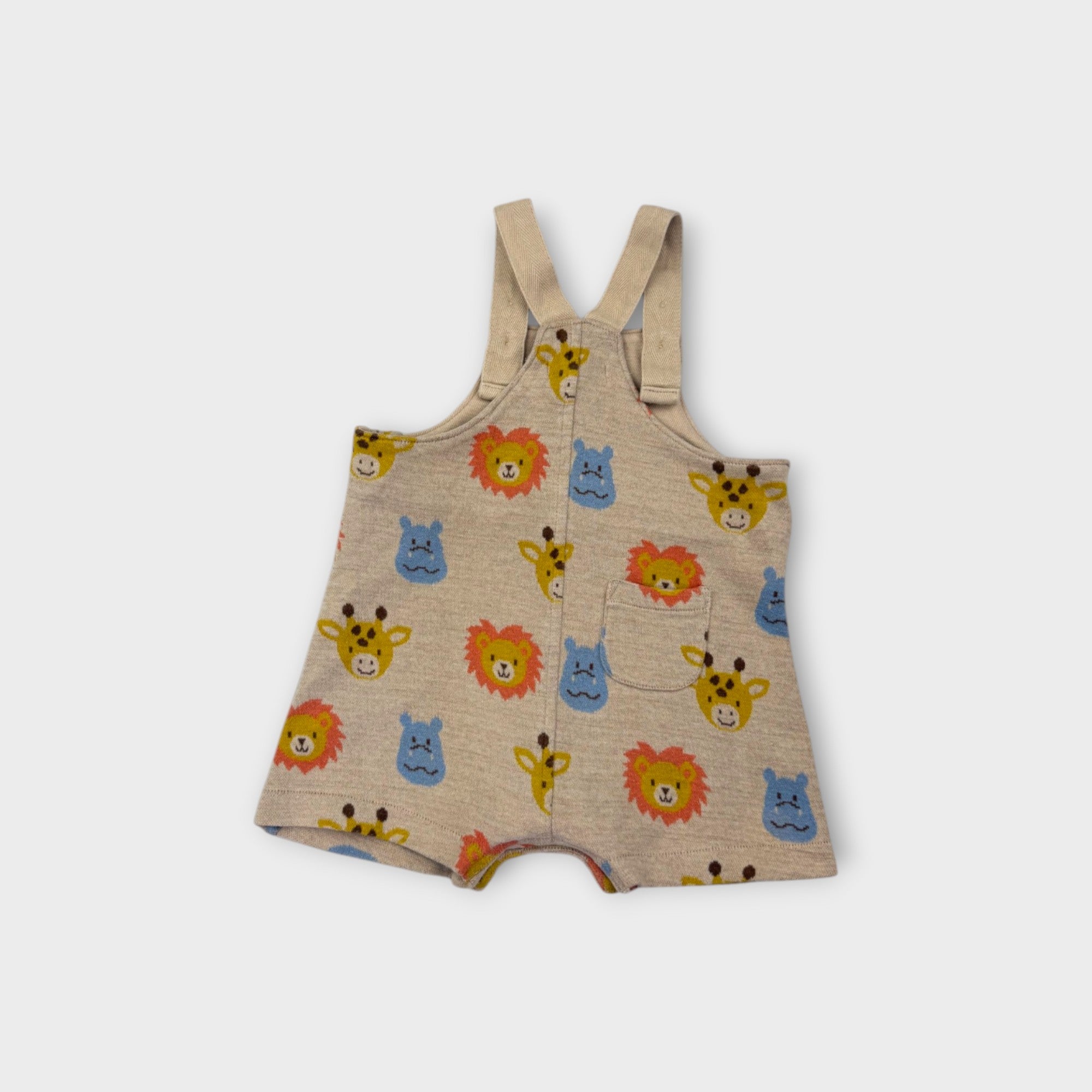 Purebaby Animal Knit Shortalls, Size 00