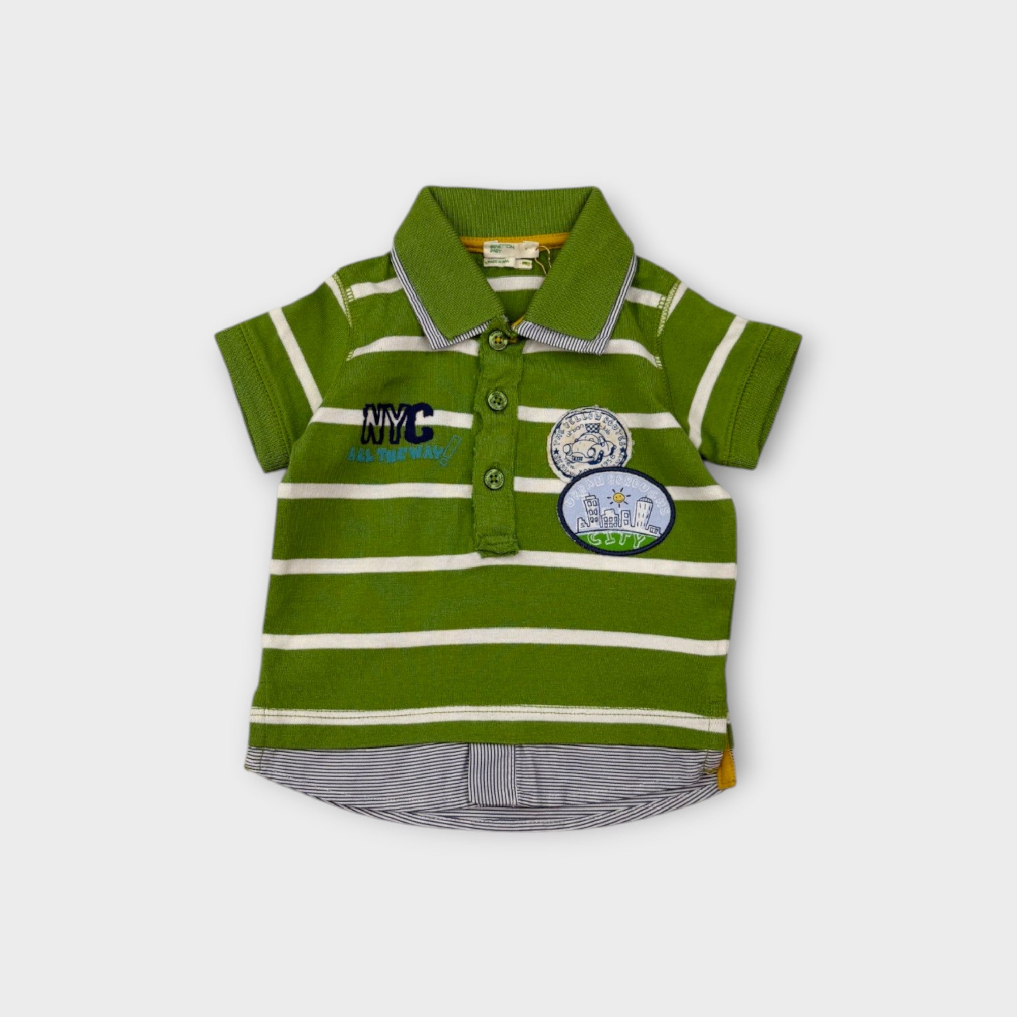 Bennetton Baby Striped Polo Shirt, Size 000