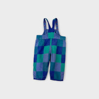 Retro Reversible Patchwork Overalls, Size 0