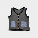 Grey Ribbed Vest, Size 3