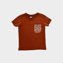Rust Pocket T-Shirt, Size 2-3