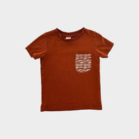 Rust Pocket T-Shirt, Size 2-3