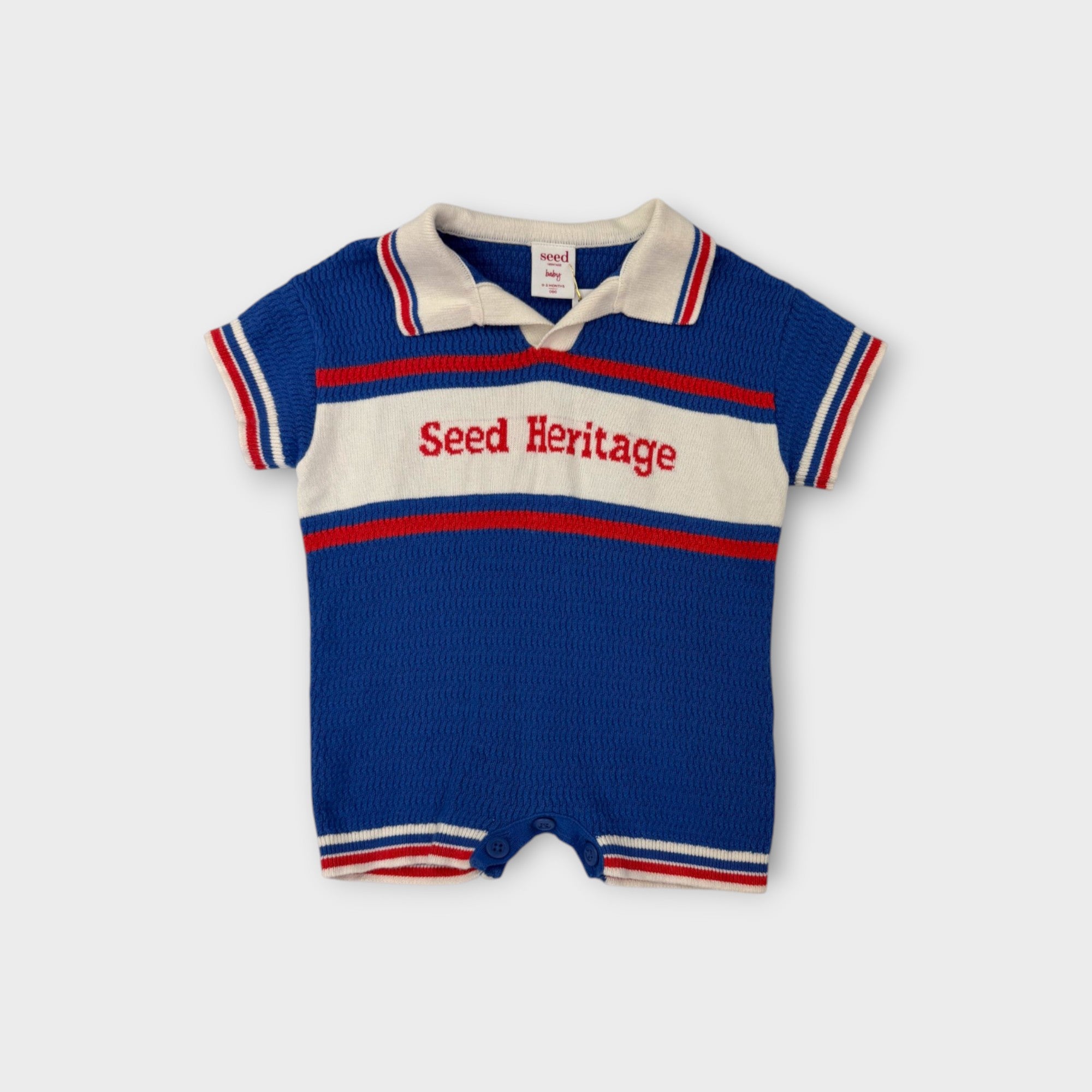 Seed Heritage Knit Romper, Size 000