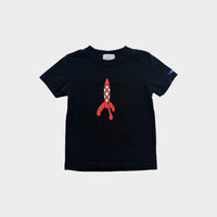 TinTin Black T-Shirt, Size 3-4