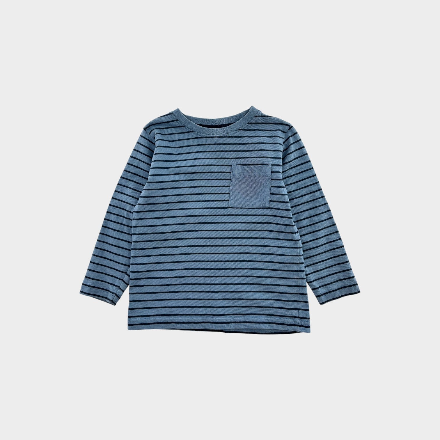 Blue Stripe Long Sleeve, Size 3
