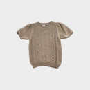 Jamie Kay Beige Knit T-Shirt, Size 3