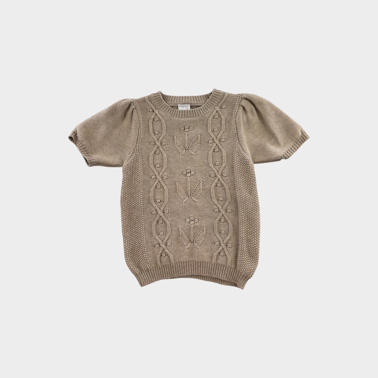 Jamie Kay Beige Knit T-Shirt, Size 3