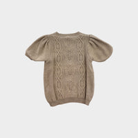 Jamie Kay Beige Knit T-Shirt, Size 3